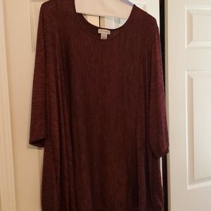 Burgundy tunic 4x